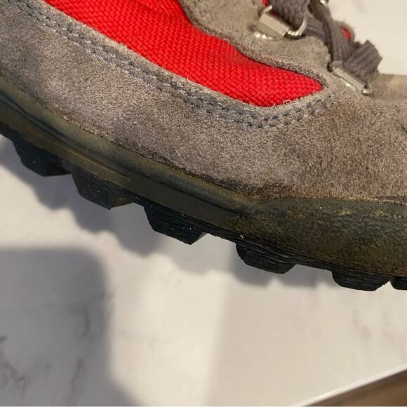 Vintage Vasque Hiking Boots Made in Italy Ankle Suede Gray Skywalk size 7.5 - Picture 14 of 15